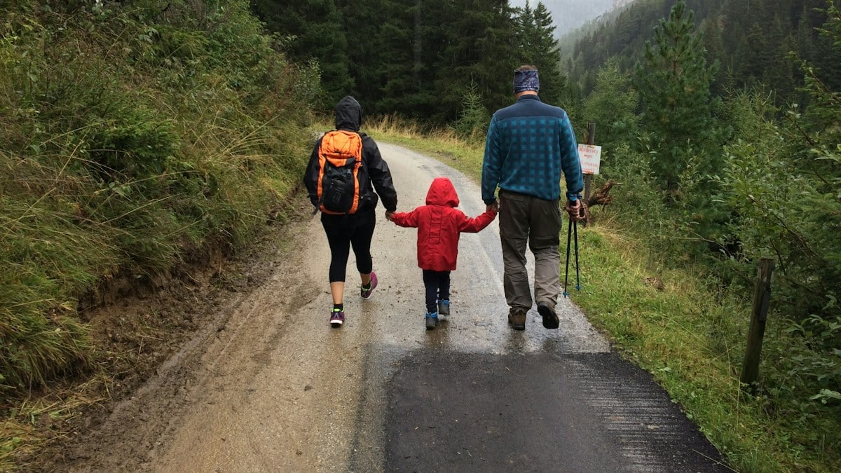 Walking in the rain